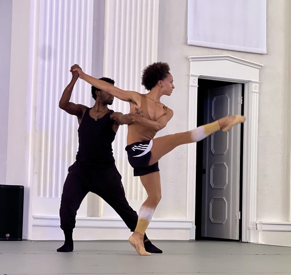 (7) Da’Von Doane and Kobe Atwood Courtney perform an excerpt of Doane’s choreography to the ancestral sounds of the African Kora. _ Hannah Junco for the Miami Times .jpg